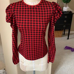 NWOT long puffy sleeve top